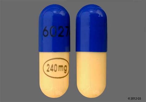 verapamil 240 mg sr capsules